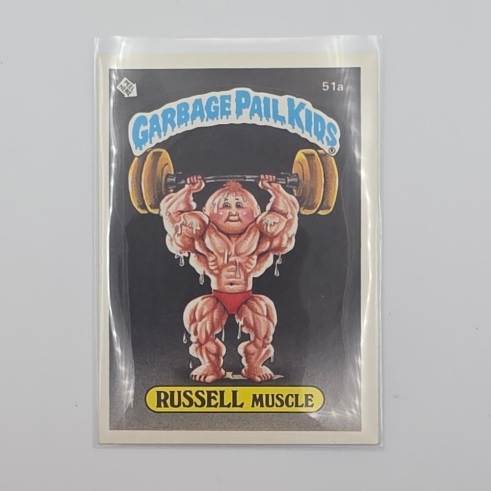 Topps Garbage Pail Kids Trading Card OS2 Russell Muscle Fair 51a